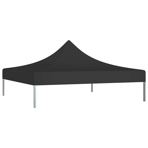 vidaXL Toit de tente de réception 3x3 m Noir 270 g/m²