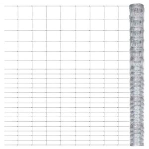 vidaXL Cl&ocirc;ture de jardin Acier galvanis&eacute; 50x1,6 m Argent&eacute;