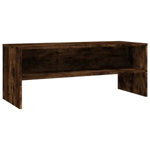 vidaXL Meuble TV Ch&ecirc;ne fum&eacute; 100x40x40 cm Bois d'ing&eacute;nierie