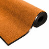 vidaXL Tapis d'entr&eacute;e Orange et Noir 120 x 300 cm Polyamide et PVC