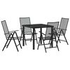 vidaXL Ensemble de salle &agrave; manger pour jardin 5 pc Anthracite