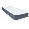 vidaXL Matelas de sommier tapissier fermet&eacute; moyenne 200x90x20 cm
