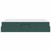 vidaXL Lit avec rangement et matelas Vert fonc&eacute; 120 x 200 cm Velours