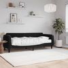 vidaXL Lit de jour avec matelas noir 80x200 cm velours
