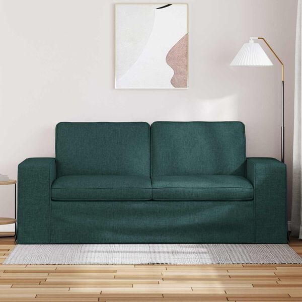 vidaXL Canap&eacute; 140cm Vert fonc&eacute; M&eacute;tал