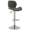 vidaXL Tabourets de bar lot de 2 gris foncé velours