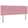 vidaXL T&ecirc;te de lit LED avec bandes LED Rose 144 cm Velours