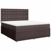 vidaXL Sommier &agrave; lattes de lit avec matelas Marron fonc&eacute; 180x200 cm