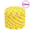 vidaXL Corde de bateau Jaune 16 mm 250 m Polypropyl&egrave;ne
