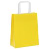 vidaXL Sacs en papier Bags pcs avec poign&eacute;es jaune 18x8x22 cm
