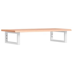 vidaXL &Eacute;tag&egrave;re de vasque murale acier et bois de ch&ecirc;ne massif