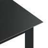 vidaXL Table de jardin Noir 80x80x74 cm Aluminium et verre