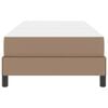 vidaXL Cadre de lit avec matelas Cappuccino 80 x 200 cm tissu