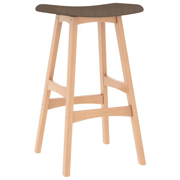 vidaXL Tabourets de bar lot de 2 marron tissu