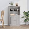 vidaXL Buffet haut sonoma gris 60x35,5x103,5 cm bois d'ing&eacute;nierie