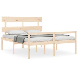 vidaXL Lit pour personne &acirc;g&eacute;e sans matelas 160x200 cm bois massif