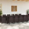 vidaXL Ensemble de salle &agrave; manger pour jardin 13 pc