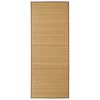 vidaXL Tapis en bambou marron &agrave; latte rectangulaire 150 x 200 cm
