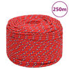 vidaXL Corde de bateau Rouge 6 mm 250 m Polypropyl&egrave;ne