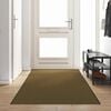 vidaXL Tapis d'entr&eacute;e Marron et Noir 120 x 400 cm Polyamide et PVC