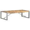 vidaXL Table basse 140x70x40 cm Bois de manguier brut