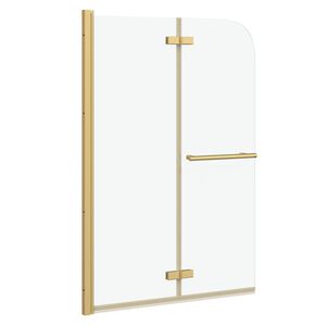 vidaXL Cabine de douche pliable 2 panneaux ESG 95x140 cm