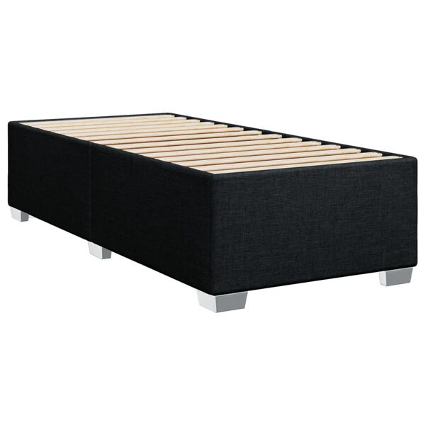 vidaXL Cadre de lit sans matelas noir 100x200 cm tissu
