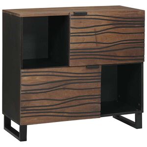 vidaXL Buffet Marron 80 x 33 x 75 cm bois de manguier massif