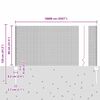 vidaXL Cl&ocirc;ture avec poteau Gris 0,8 x 100 m Acier et PVC