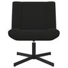 vidaXL Chaise pivotante Noir 63 x 75 x 76 cm Peau de mouton
