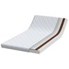 vidaXL Matelas Blanc 90 x 190 cm Tissu jacquard