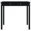 vidaXL Table de jardin noir 121x82,5x76 cm bois massif de pin