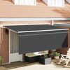 vidaXL Auvent R&eacute;tractable Anthracite 350 x 200 cm tissu