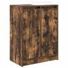 vidaXL Armoire &agrave; chaussures ch&ecirc;ne fum&eacute; 57x34x76 cm bois d'ing&eacute;nierie