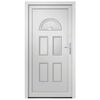 vidaXL Porte d'entr&eacute;e blanc 88x208 cm PVC