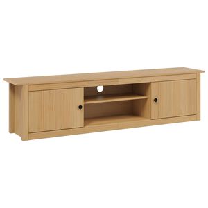 vidaXL Support pour TV HILL 158 x 40 x 39,5 cm Marron miel Pin massif