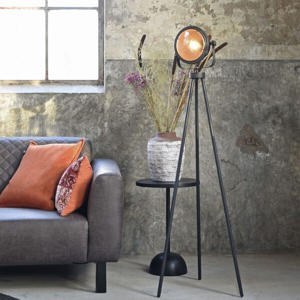 LABEL51 Tapis Jute Rond 150 cm Noir