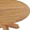 vidaXL Table &agrave; d&icirc;ner de jardin &Oslash;110x75 cm Bois de teck massif