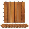 vidaXL Tuiles de terrasse mod&egrave;le vertical 30 x 30 cm acacia 20 pcs