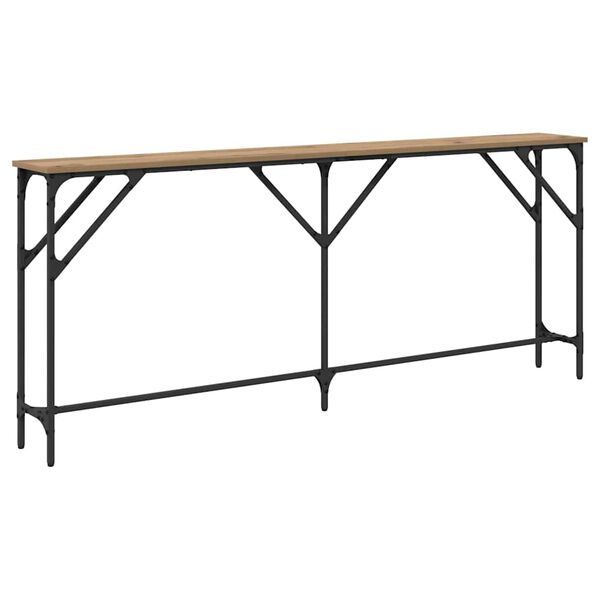vidaXL Table console ch&ecirc;ne artisanal 180 x 23 x 75 cm
