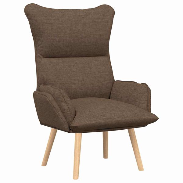 vidaXL fauteuil Marron 69 x 74 x 93 cm Tissu et Contreplaqu&eacute;