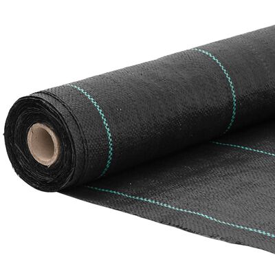 vidaXL Membrane anti-mauvaises herbes noir 0,5x25 m PP