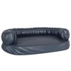 vidaXL Lit pour chien ergonomique Mousse Bleu fonc&eacute; 88x65cm Similicuir