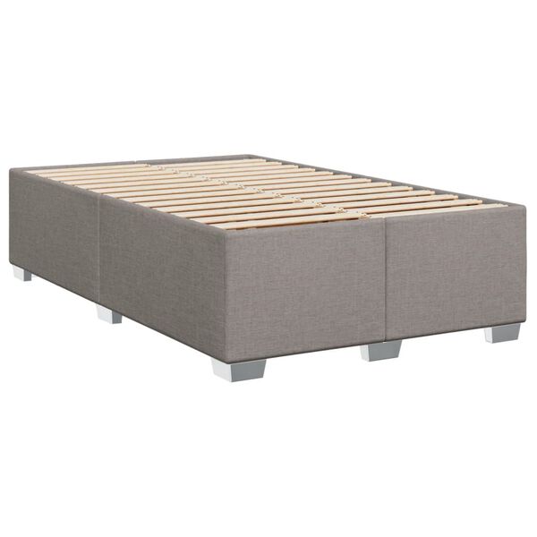 vidaXL Cadre de lit sans matelas taupe 120x190 cm tissu