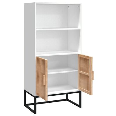 vidaXL Buffet blanc 60x35x125 cm bois d'ingénierie