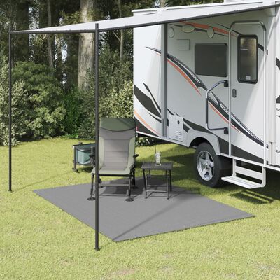 vidaXL Tapis de sol de camping gris clair 2,5x2 m