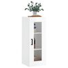 vidaXL Armoire murale blanc brillant 34,5x34x90 cm