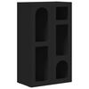 vidaXL Buffet ELST Noir 59 x 35 x 100,5 cm Bois d'ing&eacute;nierie