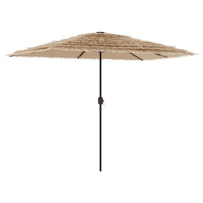 vidaXL Parasol de jardin avec mât en acier marron 300x200x250 cm