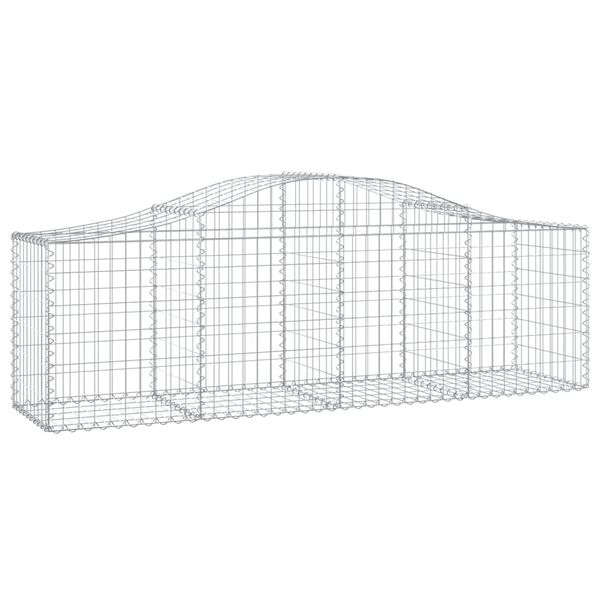vidaXL Paniers à gabions arqués 13 pcs 200x50x60/80 cm Fer galvanisé